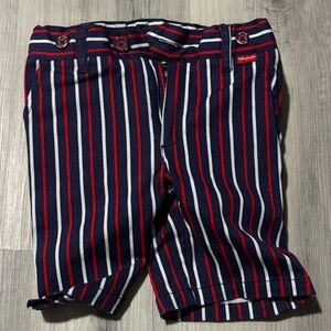 Striped Navy and Red Shorts